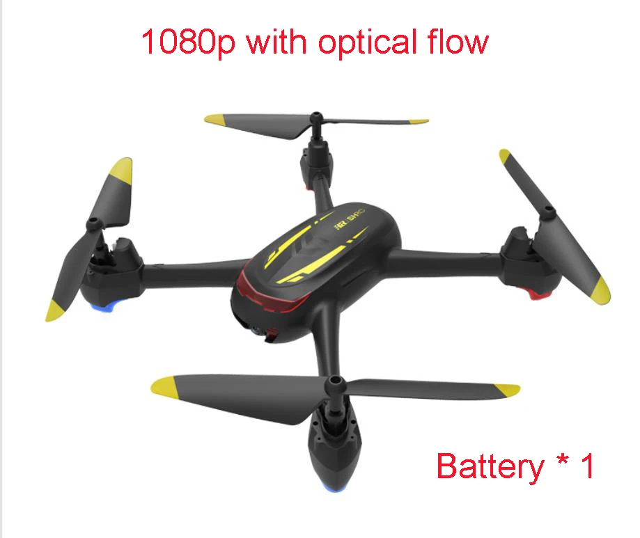 SH2 Дрон wifi 1080P HD камера Радиоуправляемый вертолет FPV высота Hode gps Смарт следование за мной RC Квадрокоптер селфи Дрон с камерой HD - Цвет: Yellow optical 1B