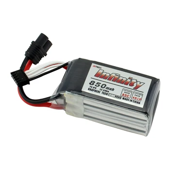 

Infinity 14.8V 850mah 85C 4S1P Graphene LiPo Battery XT60 ST60 T Plug Support 15C Boosting Charger for RC FPV Racing Drone