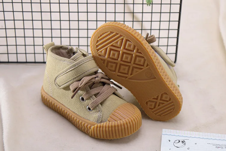 New Winter Kids High Sport Sneakers Baby Girls Casual Sneakers Children Warm Chunky Sneakers Toddler Boys Brand Canvas Shoes