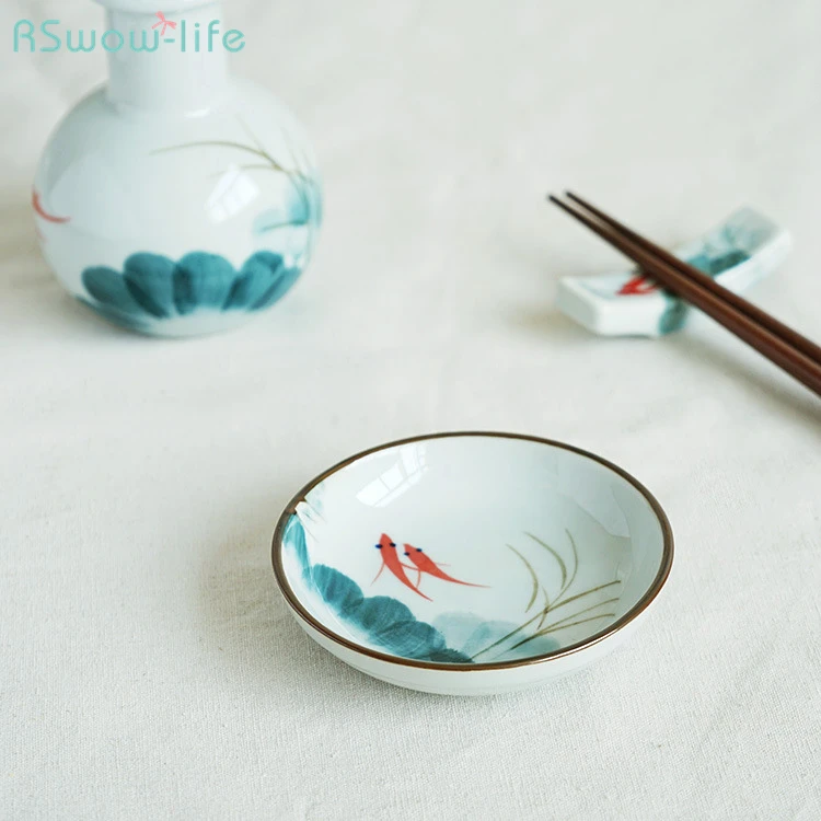 Японский стиль неглазурованный керамический столовый прибор 3 75 дюймов соевое