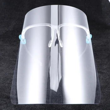 

1 Pack of Face Cover Transparent Detachable Frame Cooking Oil-proof Face Baffle Face Cover with 1PC Replacement Lens (Transparen