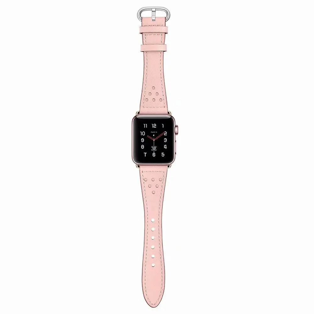 Ремешок для Apple Watch из натуральной кожи петлевой серии 4 3 2 1 38 мм 42 мм 40 мм 44 мм ремешок для iWatch Braceletseries 5
