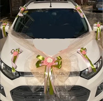 

WEDDING CAR DECORATIVE ARTIFICIAL FLOWERS KNOT WEDDING CENTERPIECES ARTICLES SILK FLOWER WEDDING FLOWERS DECORATION FAKE FLOWER