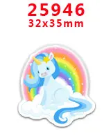 25946 30 шт. плоское украшение из смолы Единорог смолы pr26185 - Цвет: 25946