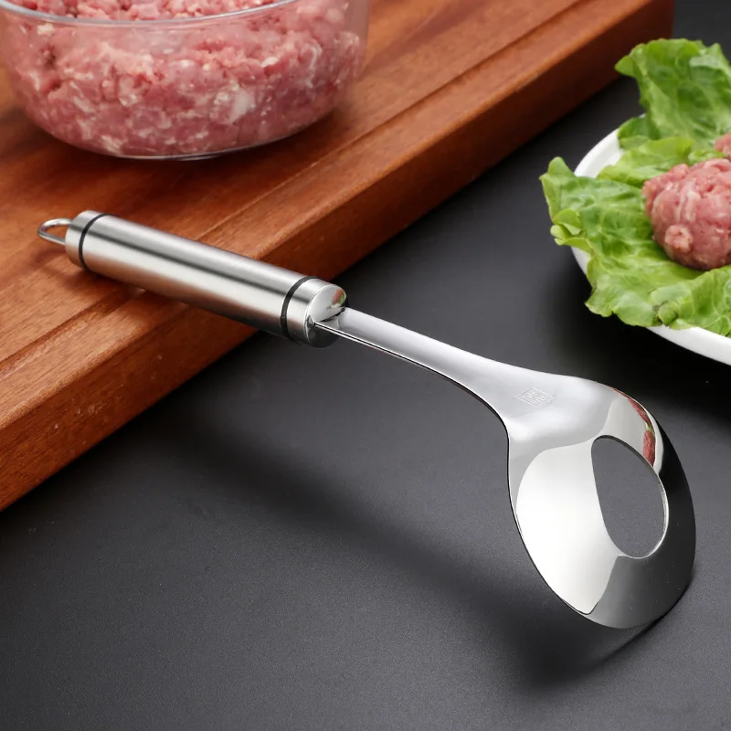 KitchenAce Stainless Steel Meatball Clip Spoon Non-sticky Meatball Maker DIY Fish Rice Ball Maker Gaget Kitchen Gadgets& Tools