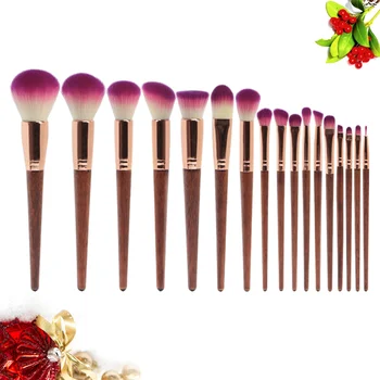 

1 Set 17pcs Rosewood Makeup Brush Makeup Tools Cosmetics Brush Soft Bristles Powder Brush Multi-purpose Makeup Brush for Women