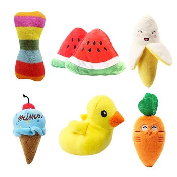 

Plush Squeaking Pet Toy Cute Plush Puzzle For Dogs Cat Pet Toys Chew Squeaker Animals Cartoon Squeaky Toy For Pet