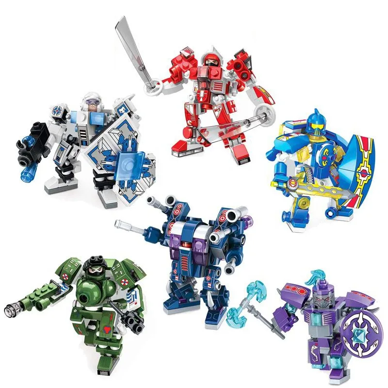 

107pcs Deformation Assembly Movie Fit Robot Toy Educational Building Blocks Brick Toy for Children Christmas Presents legoingly