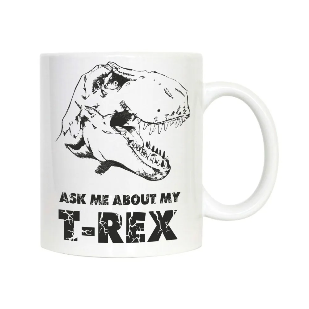 Спросите меня о моем T-кружка Рекс Чай фарфор Кофе кружка Керамика путешествий