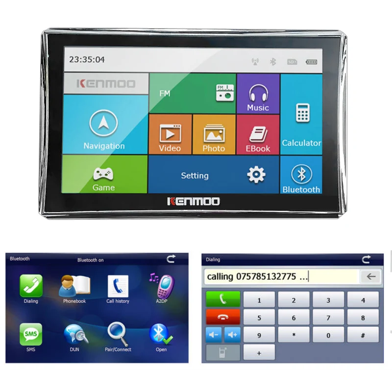 Новинка 7 дюймовый HD Автомобильный gps навигации 800 м/FM/8 GB/DDR3 Карты для России/Беларусь/Европа/США+ Канада грузовик Navi фургонов