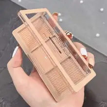 

Glitter Makeup Palette Face Contour Shimmer Matte Bronzer Highlighter Powder Blusher 3 in 1 Contour Palette Concealer Highlight