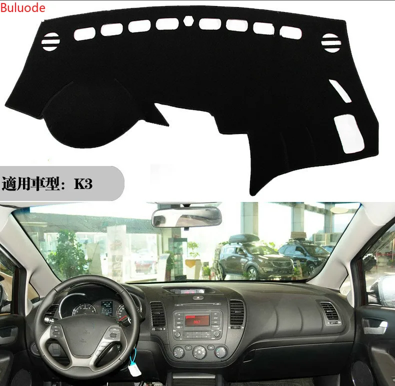

Car Dashboard Cover Pad Mat Dash Sun Shade Instrument Carpet Accessories For Kia Cerato Forte K3 2013 2014 2015 2016 2017 2018