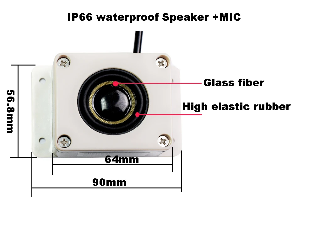 Goedkoop Microfoon Luidspreker In 1 Apparaat voor Security Camera Outdoor Waterdicht voor IP Camera Audio Opname Twee Way Radio Interphone