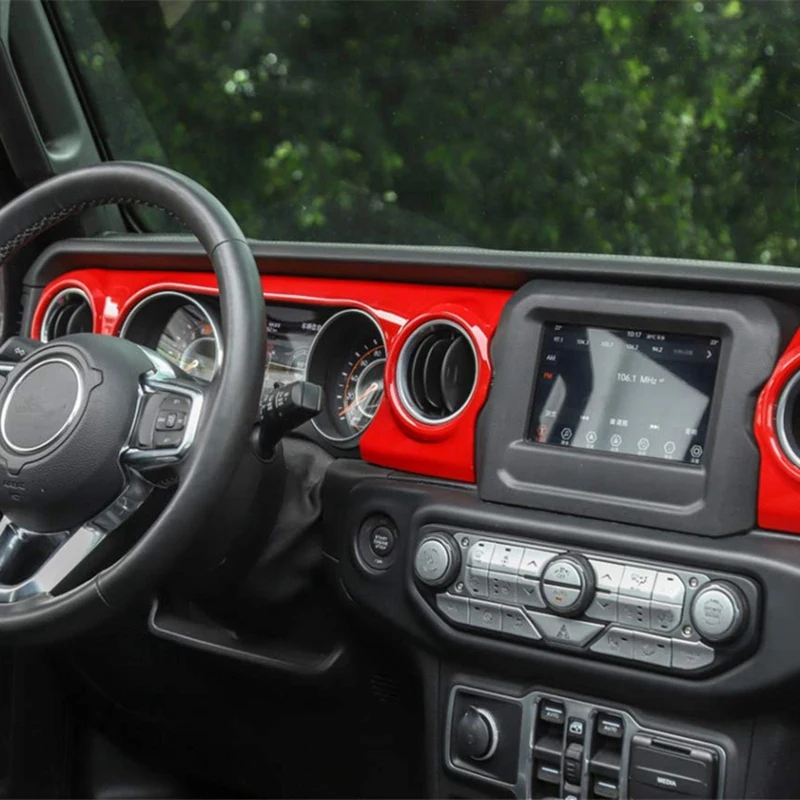 Автомобильный Центр консолей Декоративные наклейки для Jeep Wrangler JL крышка консоли приборной панели накладка наклейки автомобильные аксессуары