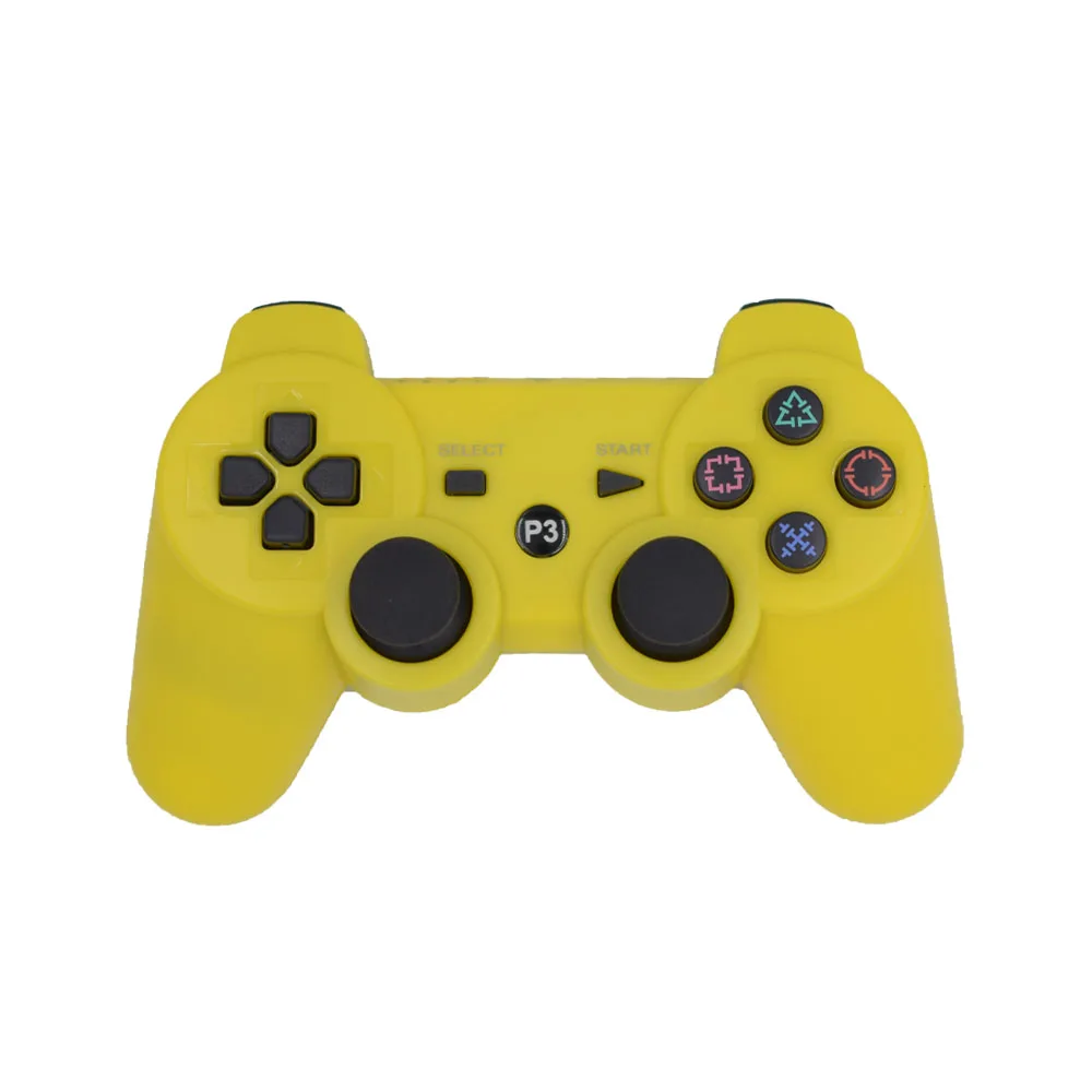YELLOW Беспроводной геймпад для PS3 контроллер Bluetooth консоль для sony PS3 геймпад для Playstation 3 контроллер для Dualshock 3 джойстик - Цвет: YELLOW