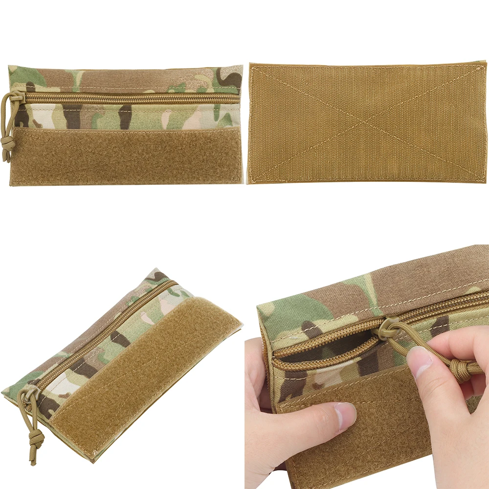 

Tactical Candy Pouch Portable Storage Bag MK3 MK4 FCSK Chest Rig Camouflage Nylon Hunting Vest Accessories Lsize L20 x H10.5cm