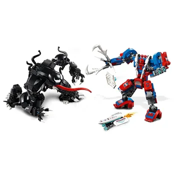 

Marvel Avengers Super Anti Venom Carnage Deadpool Edward Brock Hulk Heroes Figure Models Building Blocks Toys For Children