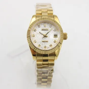 

luxury band watch women wristwatch 26mm automatic mechanical AAA sweeping Date JUST stainless steel watches 2813