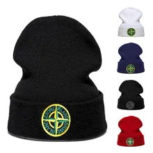 Winter hats for men women skullcap Cross logo embroidery knitted cap Outdoor Bonnet Skiing Hat soft warm Casual men Beanie cap