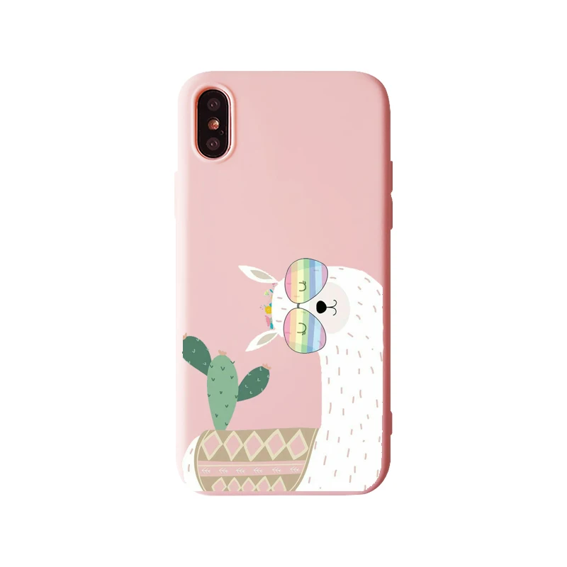Милые лама Alpacas мягкие ТПУ Силиконовые чехлы для мобильных телефонов iphone 11 11Pro X XS XR MAX 6 6s Plus 7 8 Plus X 5 5S чехлы