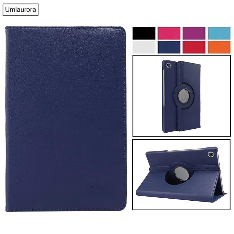 Funda Inteligente De Piel Sintética Para Lenovo Tab M10HD (2ª Gen) TB-X306F/X – Cierre Magnético Con Auto Reposo/despertar, Doble Soporte, Protección Contra Arañazos, Azul Oscuro