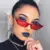 Модные женские Винтажные солнцезащитные очки Cat Eye Маленькая Рамка UV400 Солнцезащитные очки Уличные Очки Роскошные Трендовые солнцезащитные очки