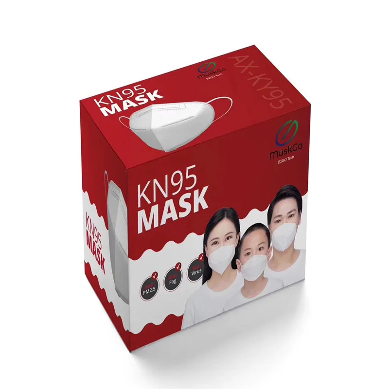 

100PCS KN95 Anti-fog Dust-proof Mask PM2.5 Protective Mask Health Air Filter Dust Protection