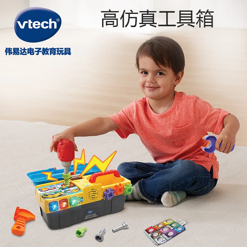 

Vtech Children'S Educational Emulate Toy Electric Drill Boy Play House Toys Interactive Learning Toolbox 178218