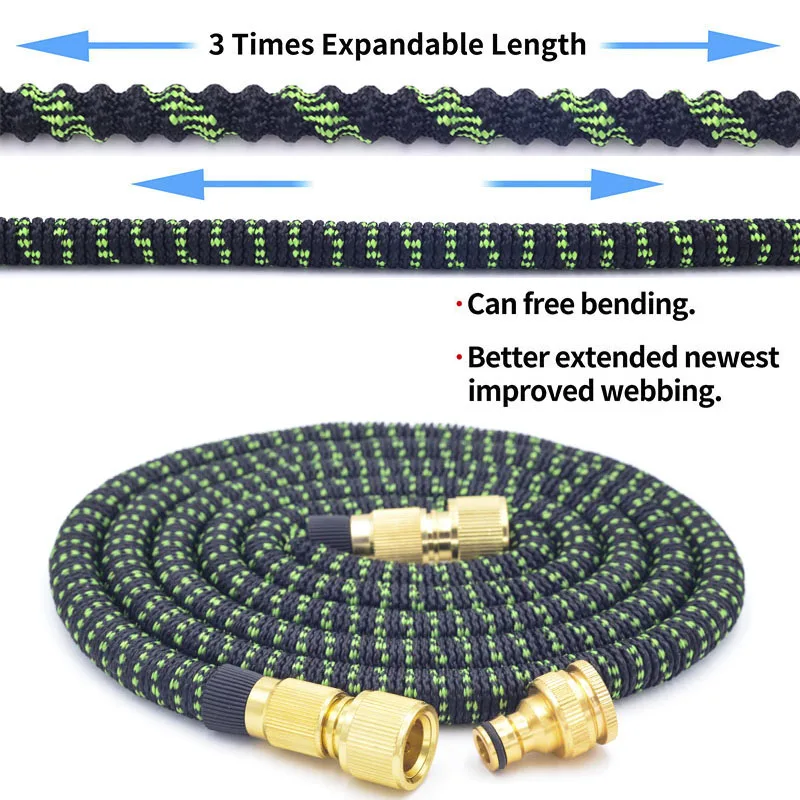 25FT-150FT Garden Hose Flexible Expandable Hose Garden Water Hose Magic Watering Hose Car Washing Hose Pipe With Spray Gun 3