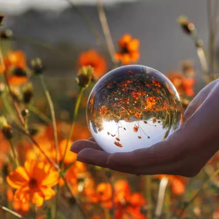 thumbnail: Kristallen Bol - 150 Mm Diameter - Glazen Meditatiebol - Voor Fotografie, Feng Shui En Decoratie