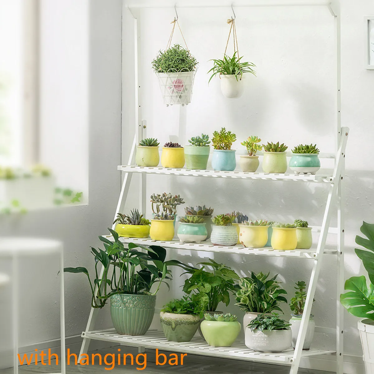 3 Уровня подставка для цветочных горшков крепкий стоячий держатель дерева бонсай