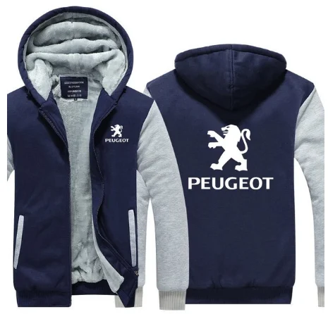 Зимние корейские новые поступления плюс бархат для peugeot толстовка утолщение пальто одежда мужские повседневные куртки f