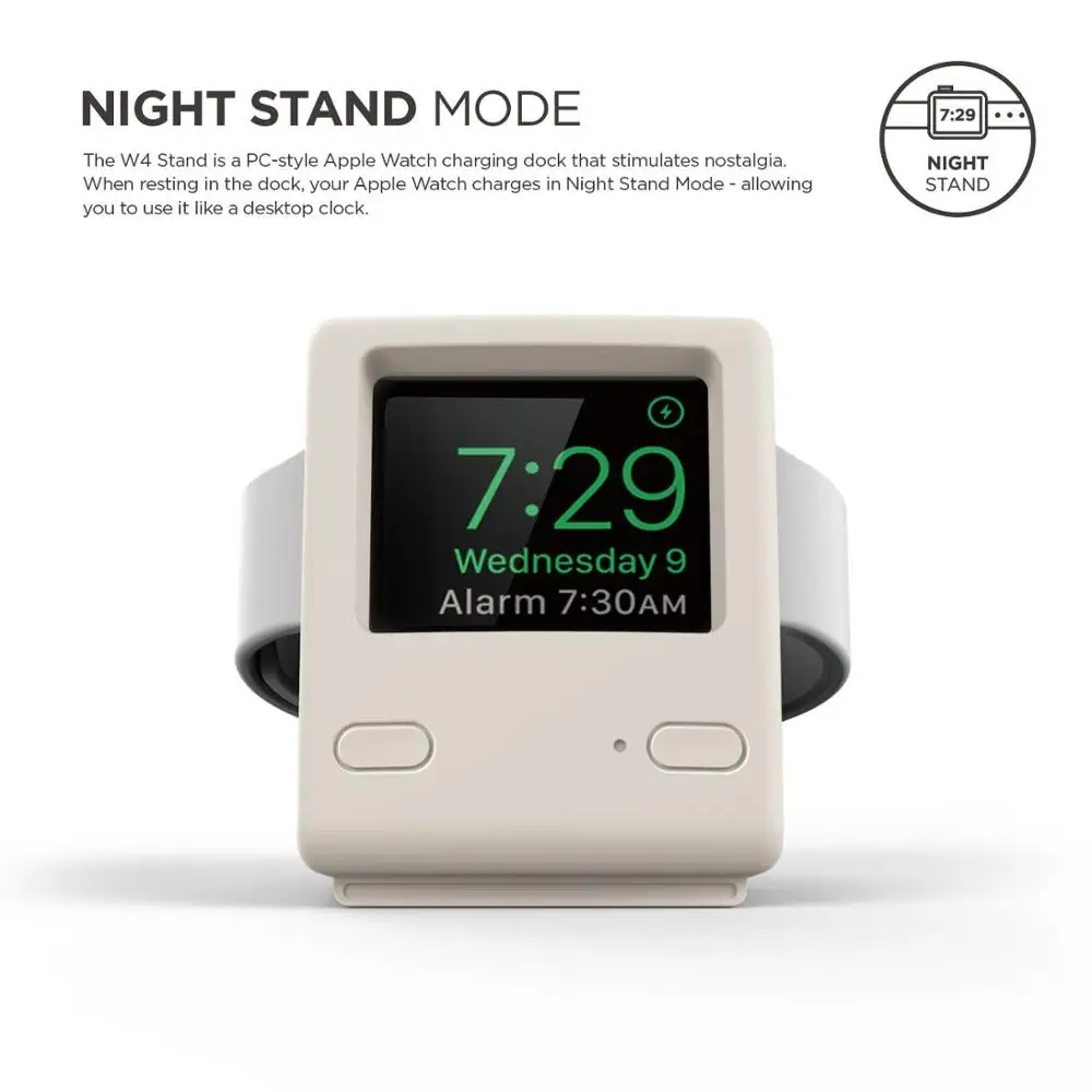 Ретро силиконовая подставка-держатель для Apple Watch Series 1/2 38 мм 42 мм зарядная док-станция Настольный держатель умные аксессуары