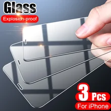 10D 3Pcs Gehärtetem Glas Auf Die Für iPhone 7 8 6 6s Plus 11 12 Screen Protector Für iPhone X XS XR 11 12 Pro Max Schutz Glas