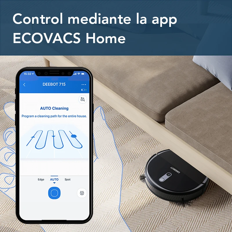  ECOVACS DEEBOT 715 Intelligent Robot Vacuum Cleaner Smart Navi 2.0 Suction MAX sucks and Scrub 2 in - 33041859593