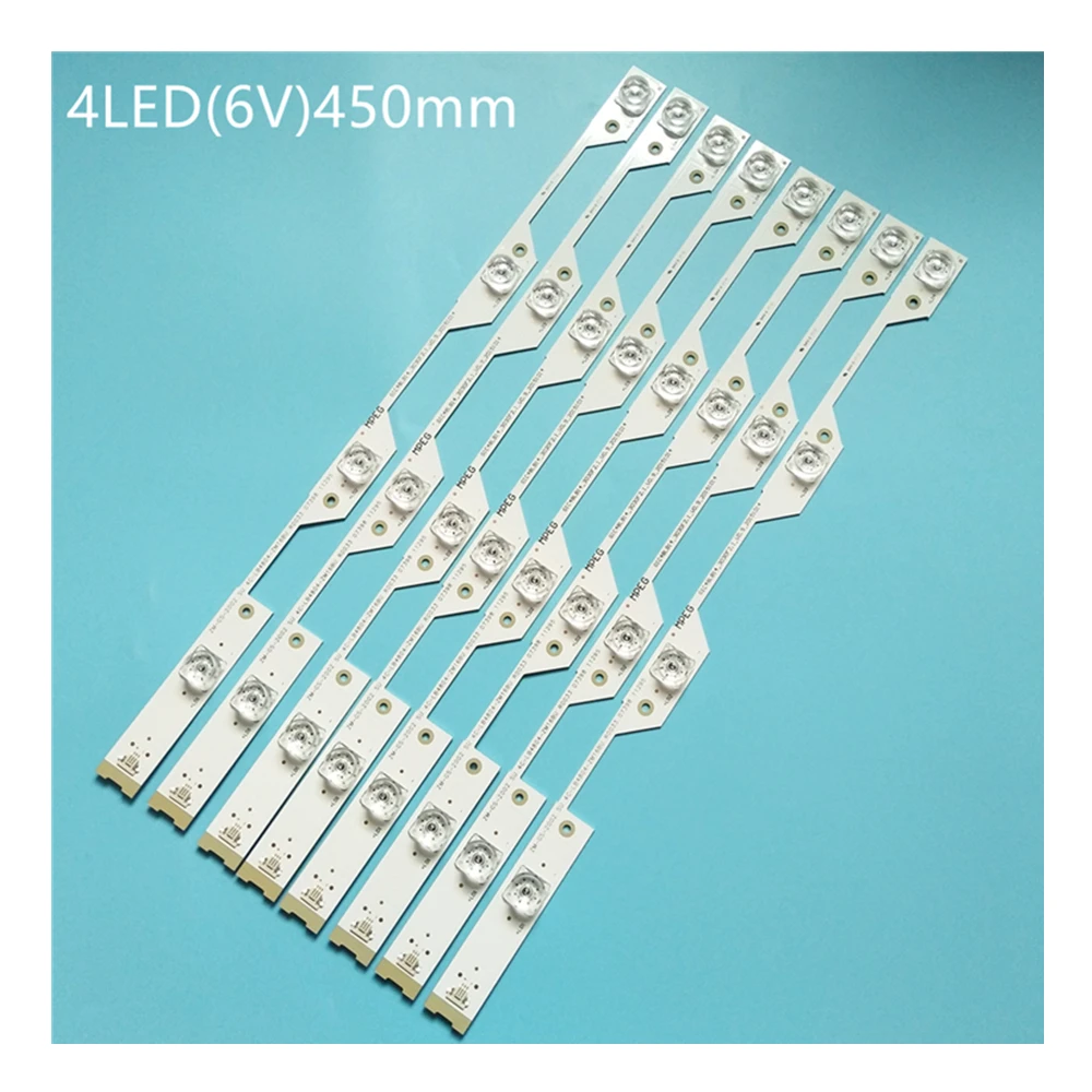 

8pcs LED Backlight lamp strip 4 lamp for TCL L48P1-CUD L48P1S-CF B48A858U 4C-LB4804-ZM1 4C-LB4804-ZM01J GIC48LB14-3030F2.1-V0.9