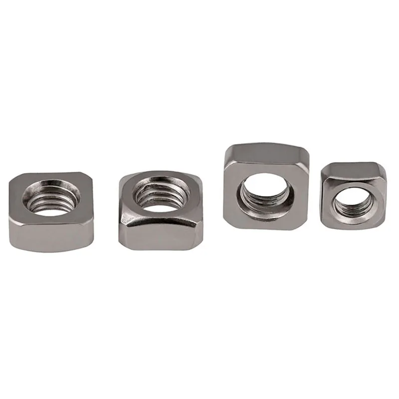 M3 M4 M5 M6 M8 M10 M12 316 Stainless Steel Square Nuts Foursquare