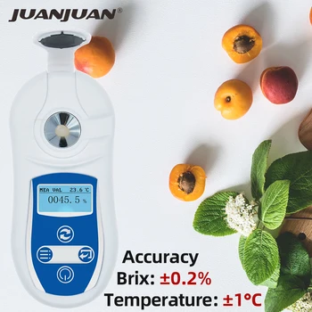 

0-53% Digital Brix Refractometer Sugar Content Meter Juice Honey Test Meter Instrument Fluid Resolution 0.1% Brix Refractometer
