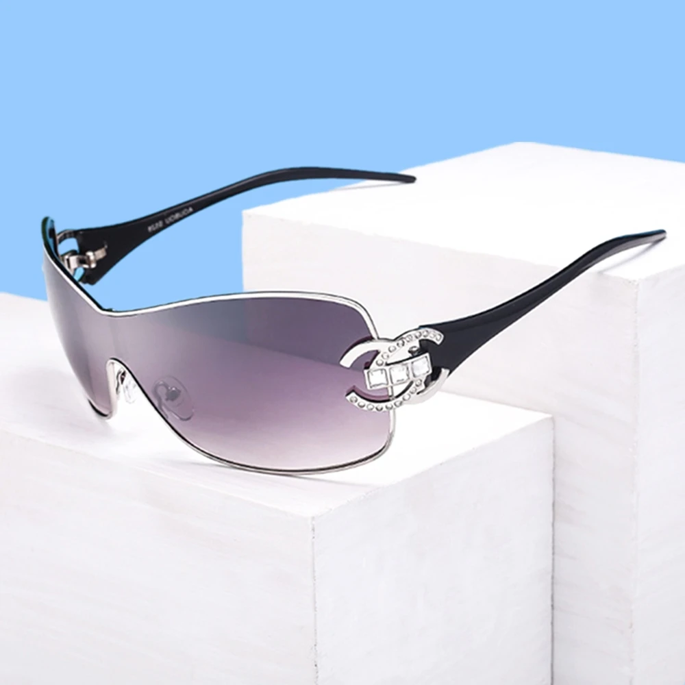 Модные цельные женские солнцезащитные очки, брендовые дизайнерские очки для вождения, ветрозащитные солнцезащитные очки
