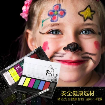 

7 Color World Cup Body Painting Cream Clown Halloween Makeup Face Paint Body Face Paint Makeup Flash Tattoo
