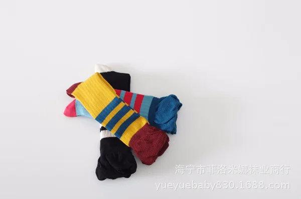 Spring And Autumn New Products Large Flounced Thin Stripes Western Style Men And Women Children Tube Socks