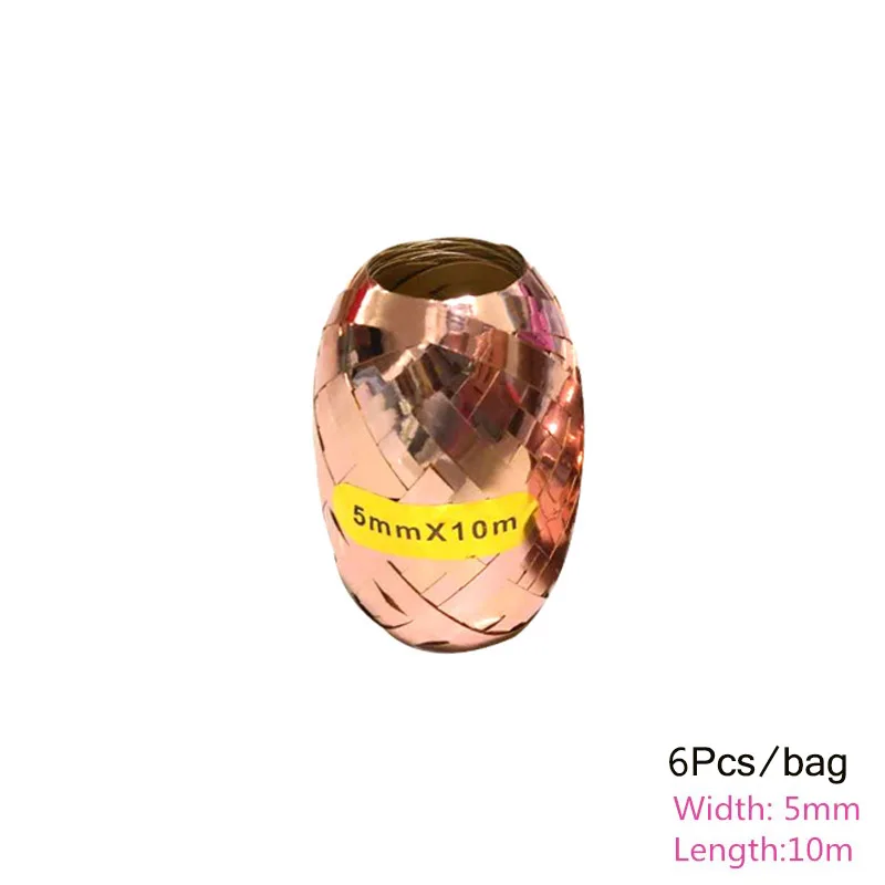 Chicinlife Rosegold конфетти вышивка «звёздочки» или «бриллианты» шар День рождения номер Фольга шар для помолвки, свадьбы, годовщины Декор поставки - Цвет: 6Pcs