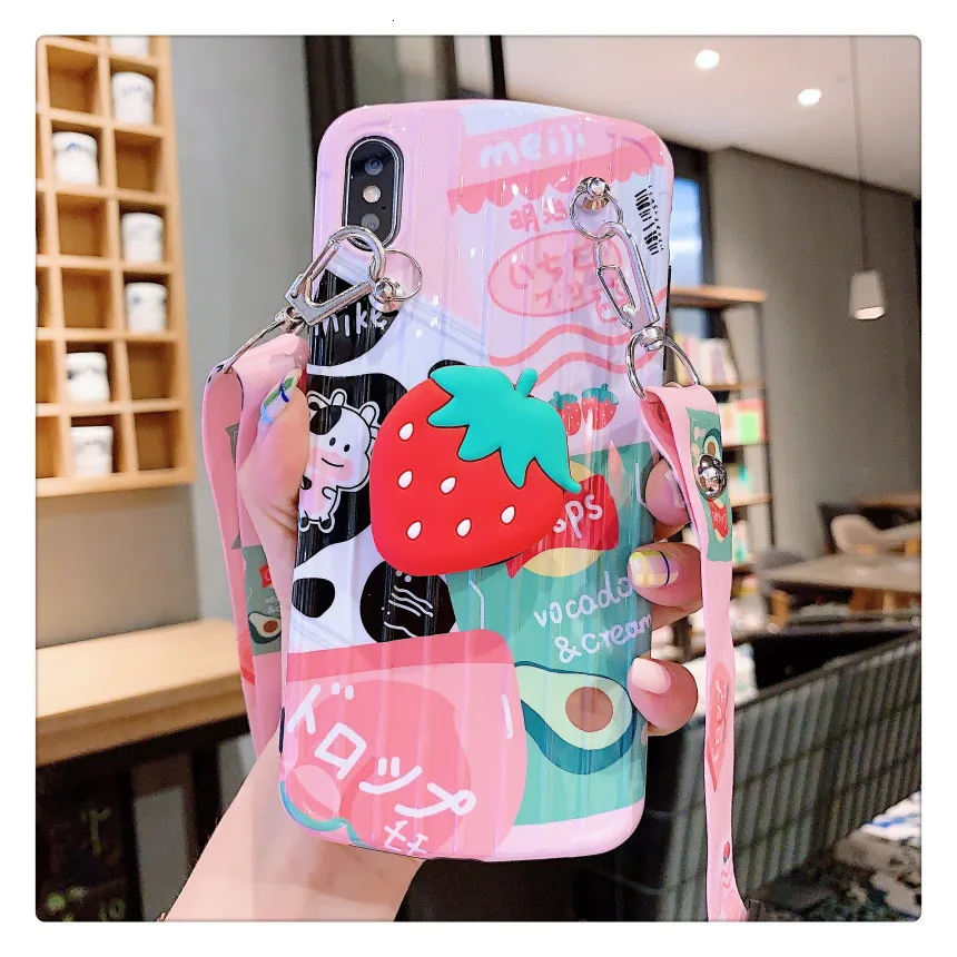 Модный милый мультяшный чехол для телефона IPhone 11 Pro XS Max XR 7 8 6 Plus, высококачественный силиконовый мягкий чехол, Наклонная задняя крышка