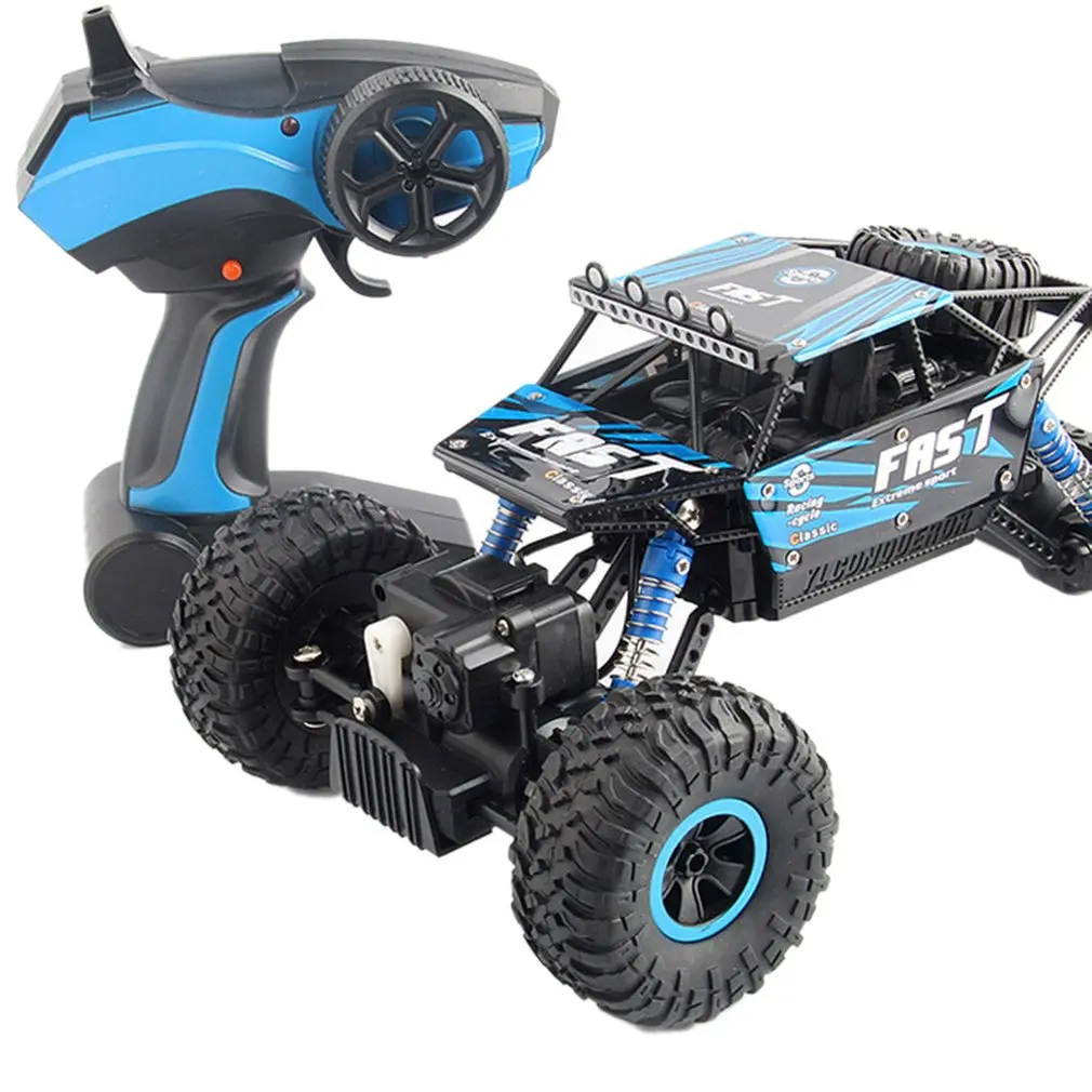 Новейший YT-06 RC Автомобили большой 2,4 г 1:18 автомобиль багги высокоскоростные гоночные автомобили дистанционного управления грузовик четырехколесный Альпинист для детей мальчиков - Цвет: Синий