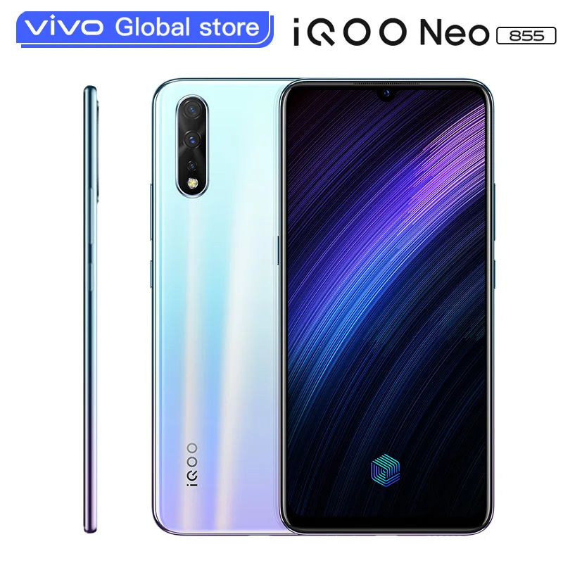 Vivo iQOO Neo 855 смартфон с восьмиядерным процессором Snapdragon ОЗУ 6 ГБ ПЗУ 128 4500 мАч 33