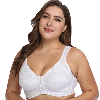 

Front Closure Plus Size Womens Bra Underwear Sexy Lingerie Comfortable Bras Size 36-54 A B C D E F Cup