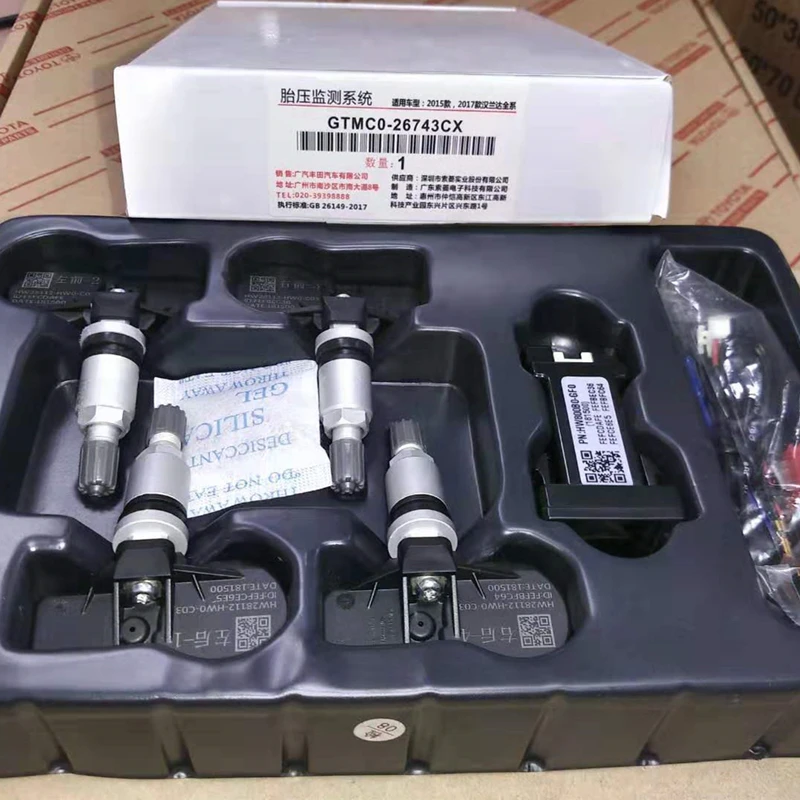 

Tire Pressure Monitoring System Built-in Sensor Original Manufacturer GTMC0-26743CX For Toyota Highlander 2015 2017 Accessories