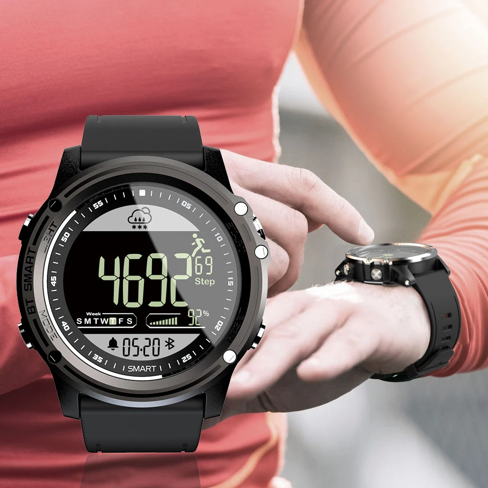 Comprar Reloj inteligente Lokmat Sport 50M impermeable 33 meses de tiempo de espera 24h Tiempo Real Bluetooth para IOS y Android