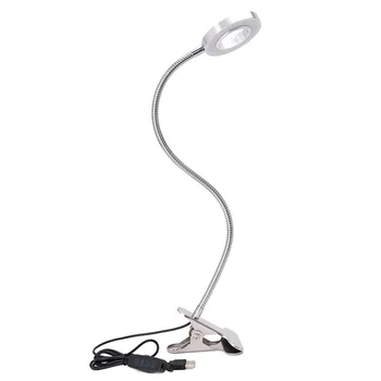 

12W Led Office Flexible Reading Light Dimmable USB Clip On Desk Lamp Eye Protection Study Bedside