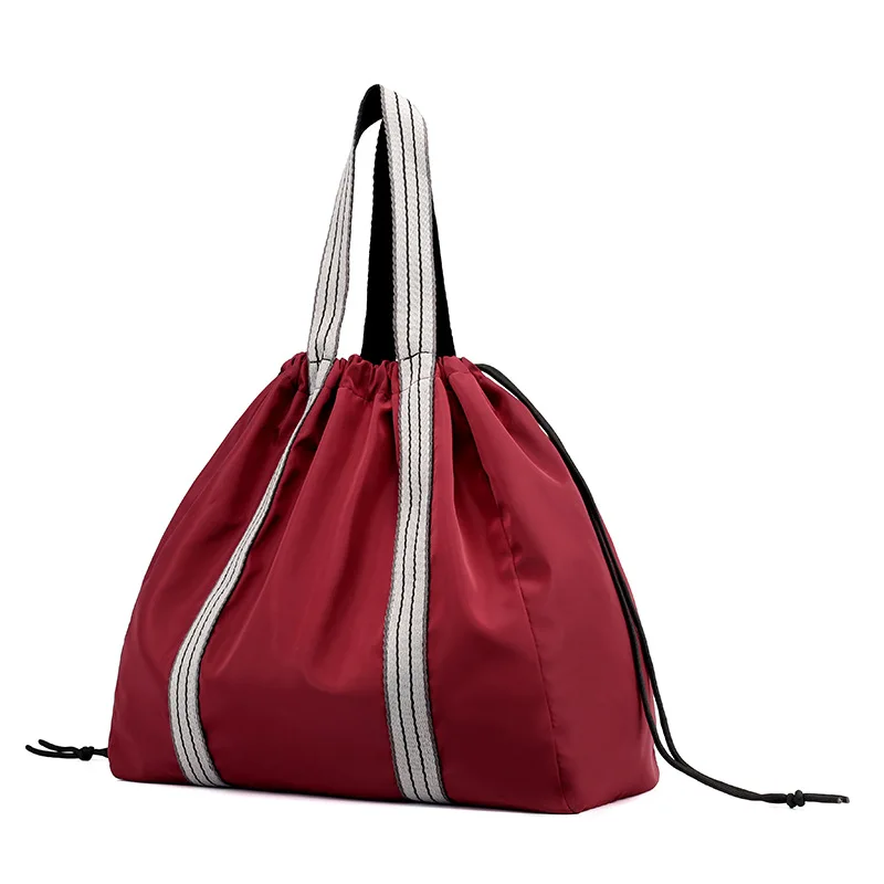 Burgundy Нейлоновый коврик для йоги сумка для зала фитнеса рюкзак и сумка De Sport спортивная сумка на плечо на шнурке Gymtas Сумочка для женщин рюкзак - Цвет: Burgundy